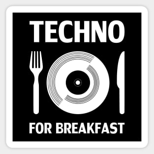 TECHNO FOR BREAKFAST Sticker